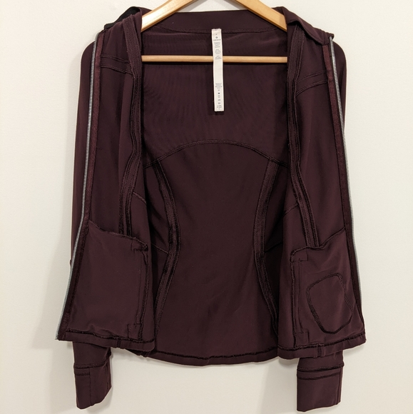 Lululemon Define Jacket Wing Mesh Black Cherry 8 - Picture 7 of 16